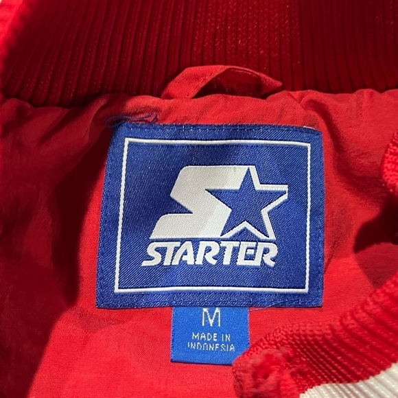 Vintage University of Wisconsin Badgers Starter NCAA College Zip Up Puffy Jacket - Picture 12 of 12